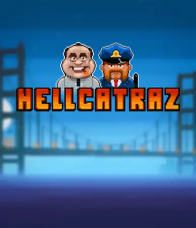 Imagem eletrizante de o jogo Hellcatraz da Relax Gaming, apresentando gráficos coloridos e recursos de jogo inovadores. Descubra o aventura dos slots inspirados em Alcatraz apresentando símbolos como guardas, prisioneiros e chaves.