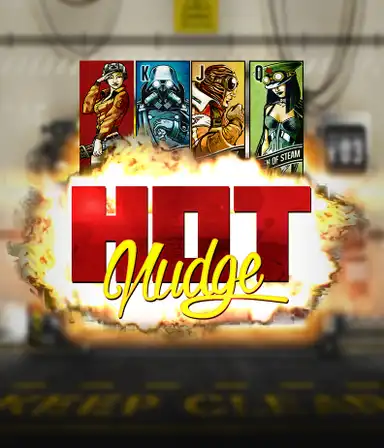 Immerse yourself in the steampunk-inspired world of Hot Nudge by Nolimit City, highlighting detailed visuals of gears, levers, and steam engines. Experience the thrill of nudging reels for enhanced payouts, accompanied by dynamic symbols like steam punk heroes and heroines. A captivating take on slot gameplay, perfect for players interested in steampunk aesthetics.