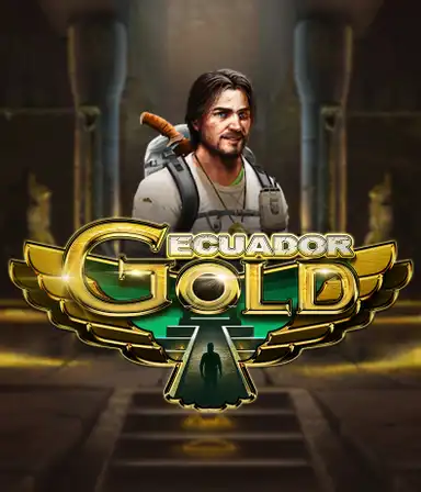 The mysterious and enticing Ecuador Gold slot interface by ELK Studios, featuring an adventurous jungle theme with ancient symbols. The visual emphasizes the slot's adventurous spirit, alongside its distinctive features, appealing for those drawn to the thrill of treasure hunting.